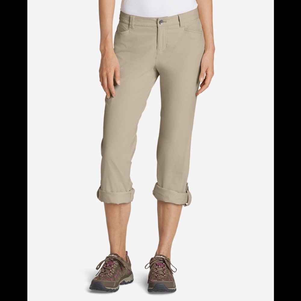 Eddie Bauer Horizon Roll-up Hiking Pant Khaki Tan